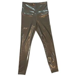 Athleta Elation Shine Tight Leggings XS NWT Metallic Bronze High Rise